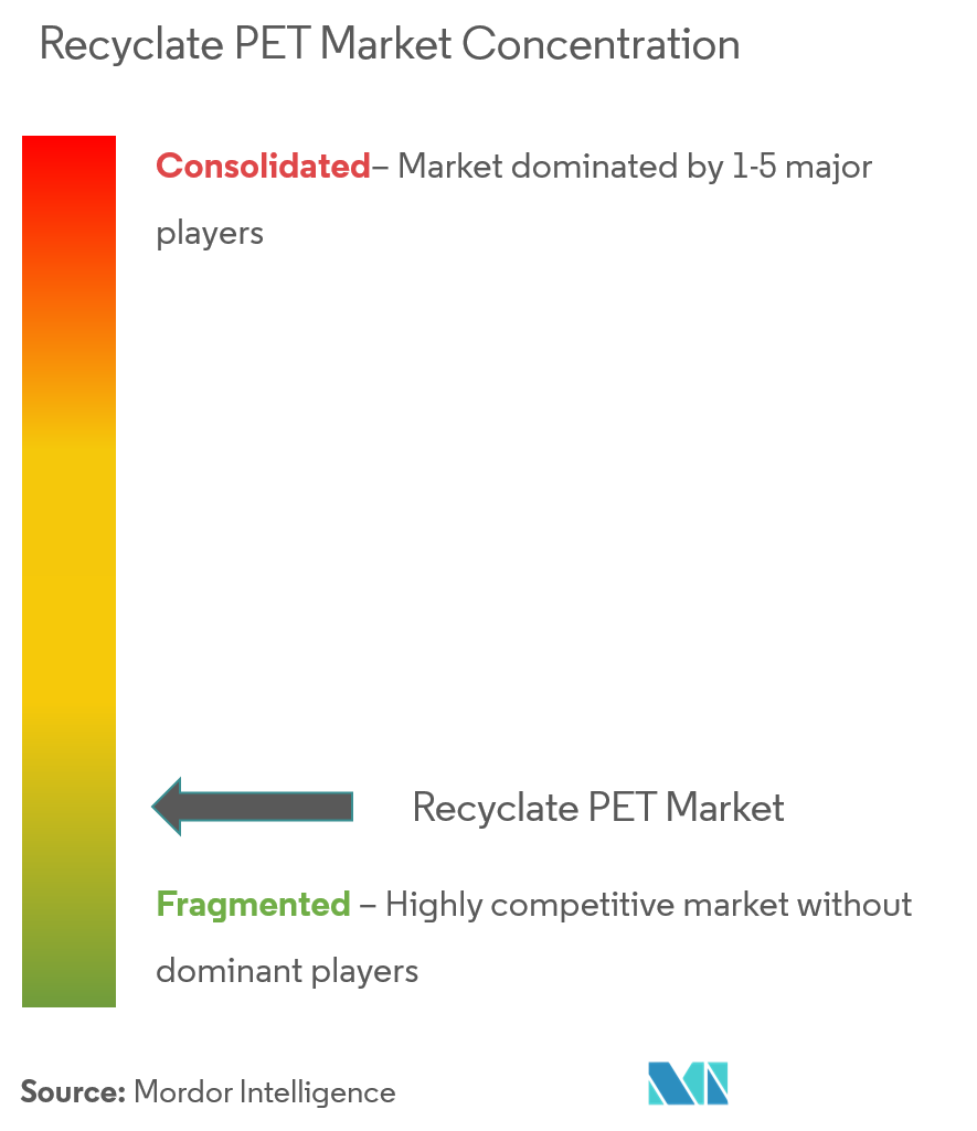 إعادة تدوير تركيز سوق PET